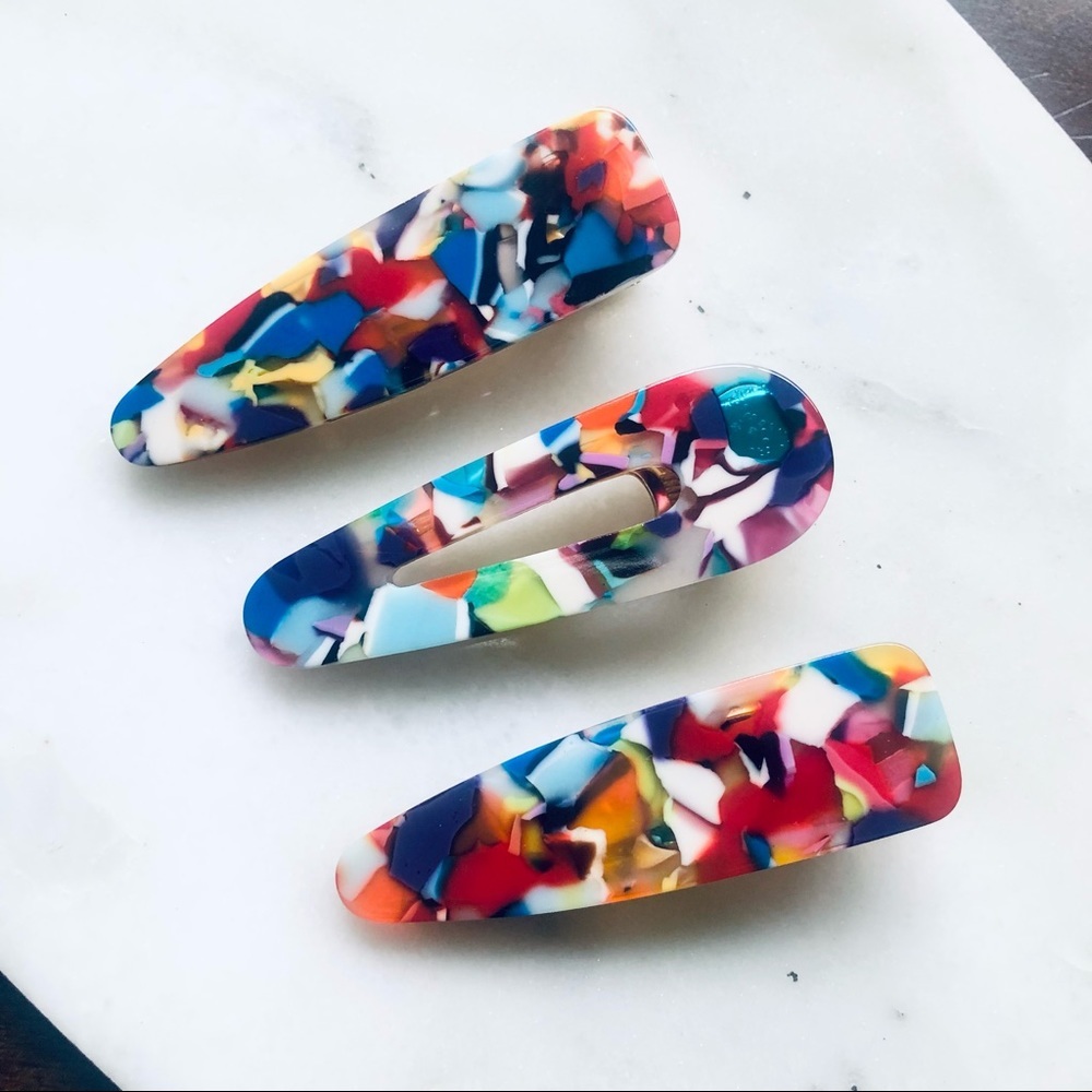 Multi Color Resin Hair Clip